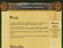 Tablet Screenshot of orkistan.cz